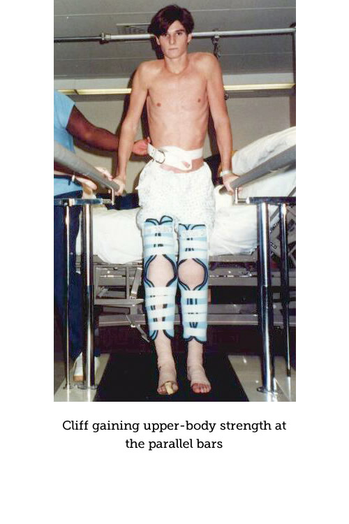 Cliff's therapy with parallel bars